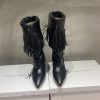 ISABEL MARANT Autumn/Winter Retro Pointed Heterosexual Heel Boots Short BootsWestern Style Bare pkhgxv7z