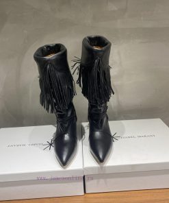 ISABEL MARANT Autumn/Winter Retro Pointed Heterosexual Heel Boots Short BootsWestern Style Bare pkhgxv7z