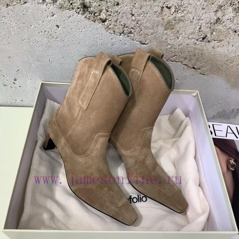Top Qualityunfolio Fw24 New Arrival~ UNFOLIO 2024 Autumn/Winter New Retro Western Cowboy BootsI we01uwsl - Image 4