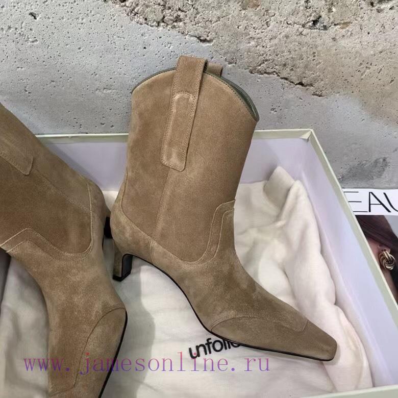Top Qualityunfolio Fw24 New Arrival~ UNFOLIO 2024 Autumn/Winter New Retro Western Cowboy BootsI we01uwsl - Image 5