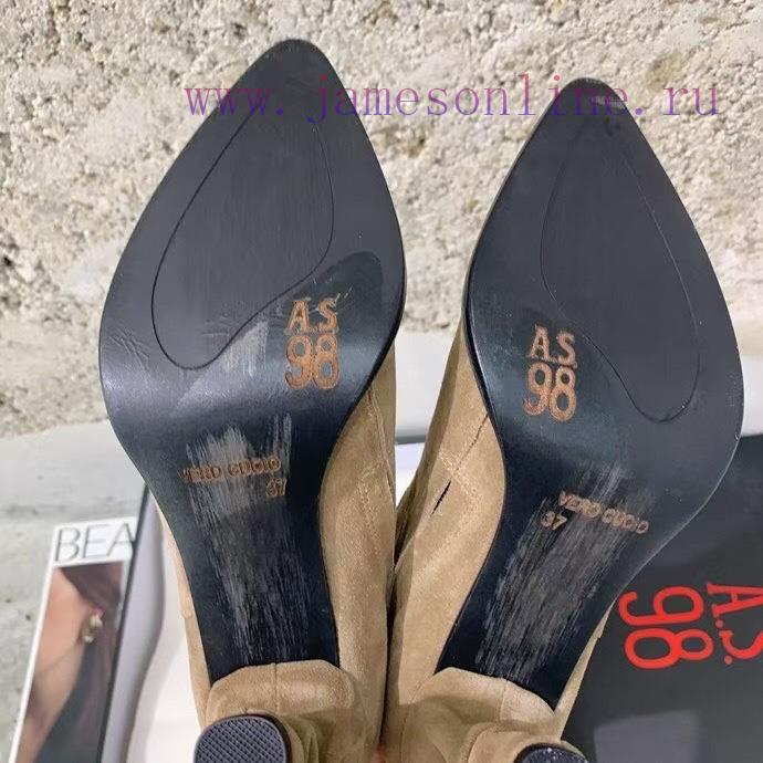 Top Qualitya.s 98 Fw24 New Arrival~ A. S 98 2024 Autumn/Winter New High Heel Pointed Short Boot hd52hk70 - Image 10