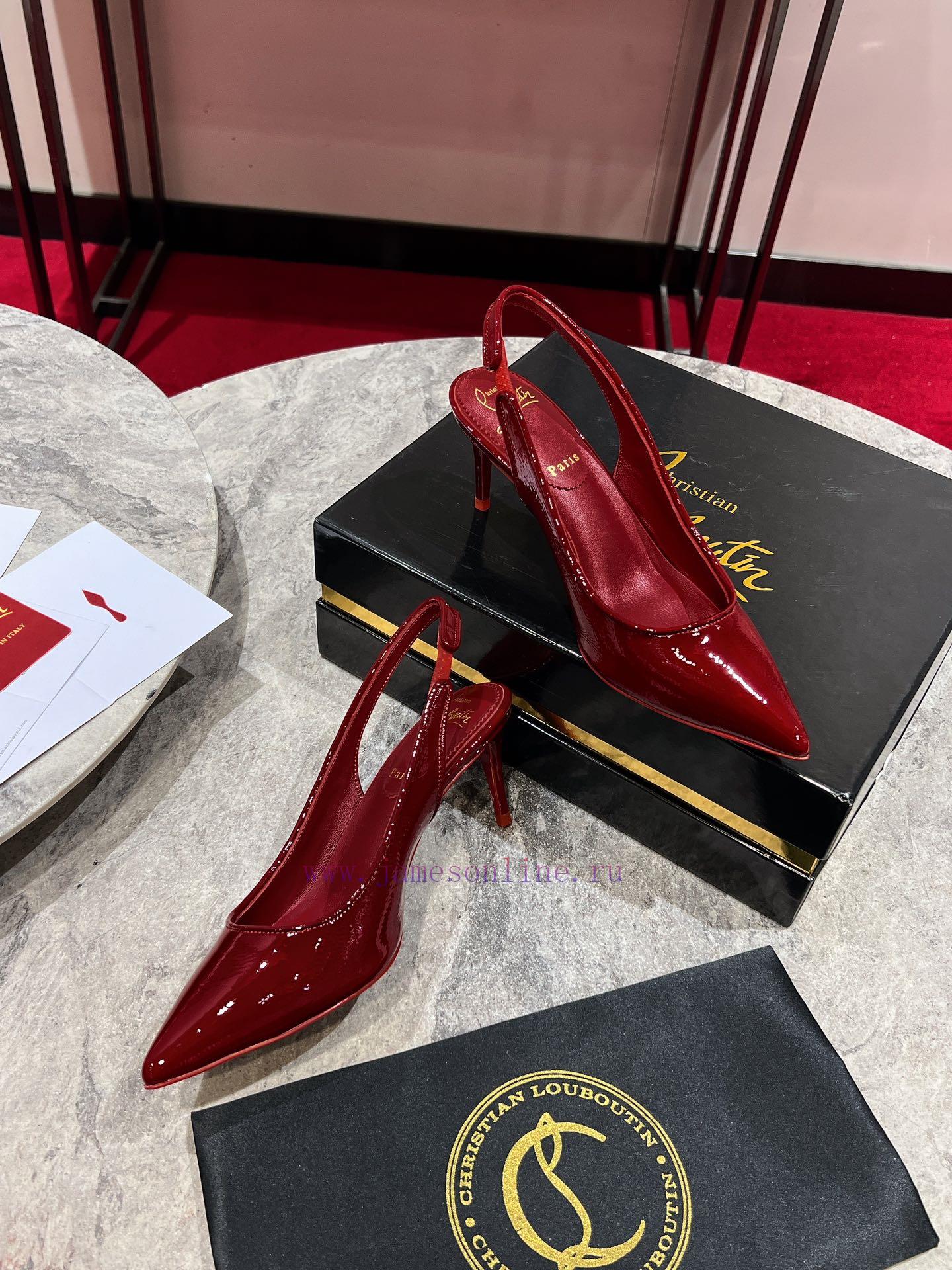 CL Deduction Is Empty. W️This High-heeled Shoe Is Made Of Black Calf Leather And Features A Del 2rtlvgi4 - Image 3