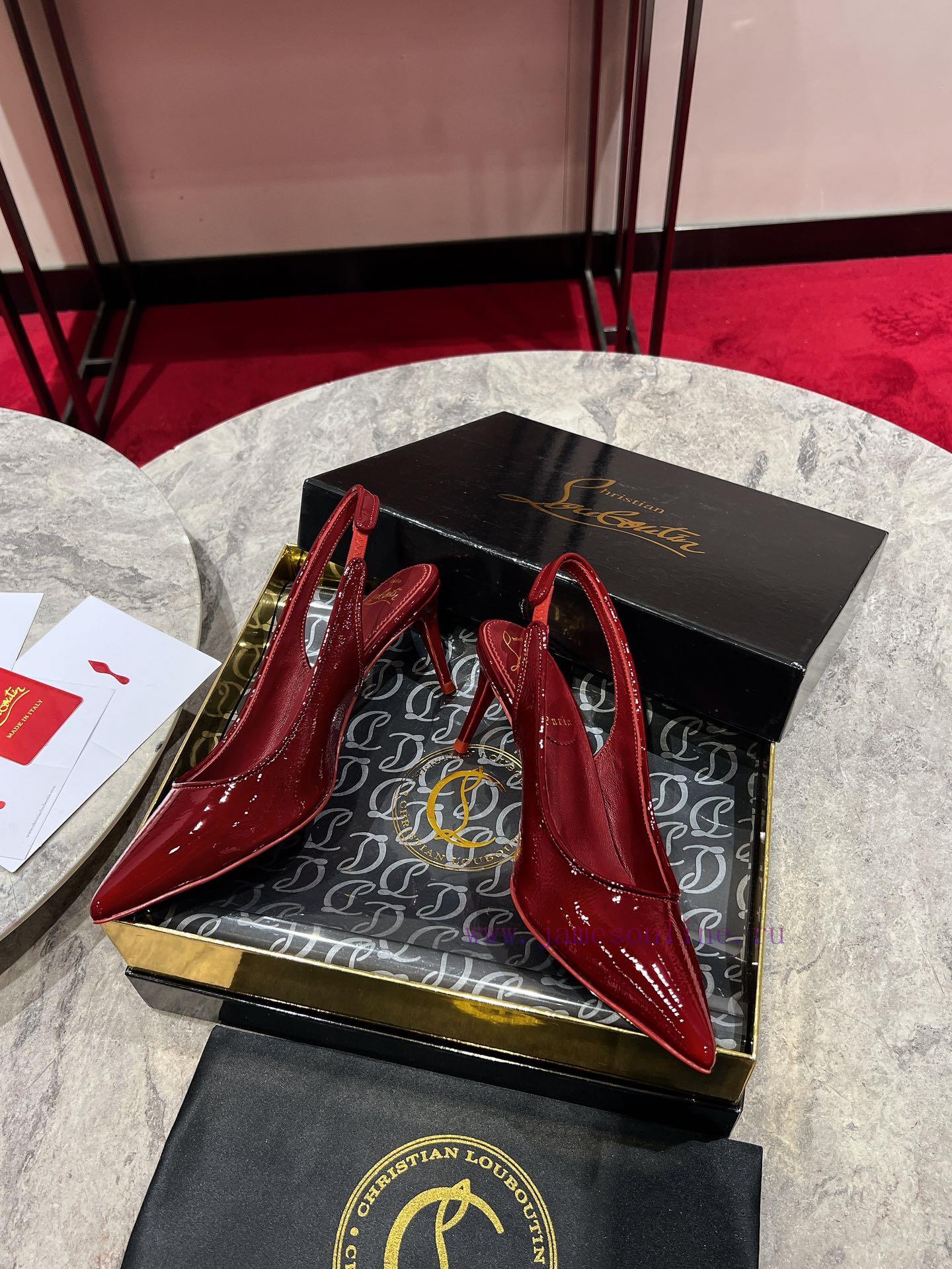 CL Deduction Is Empty. W️This High-heeled Shoe Is Made Of Black Calf Leather And Features A Del 2rtlvgi4 - Image 5