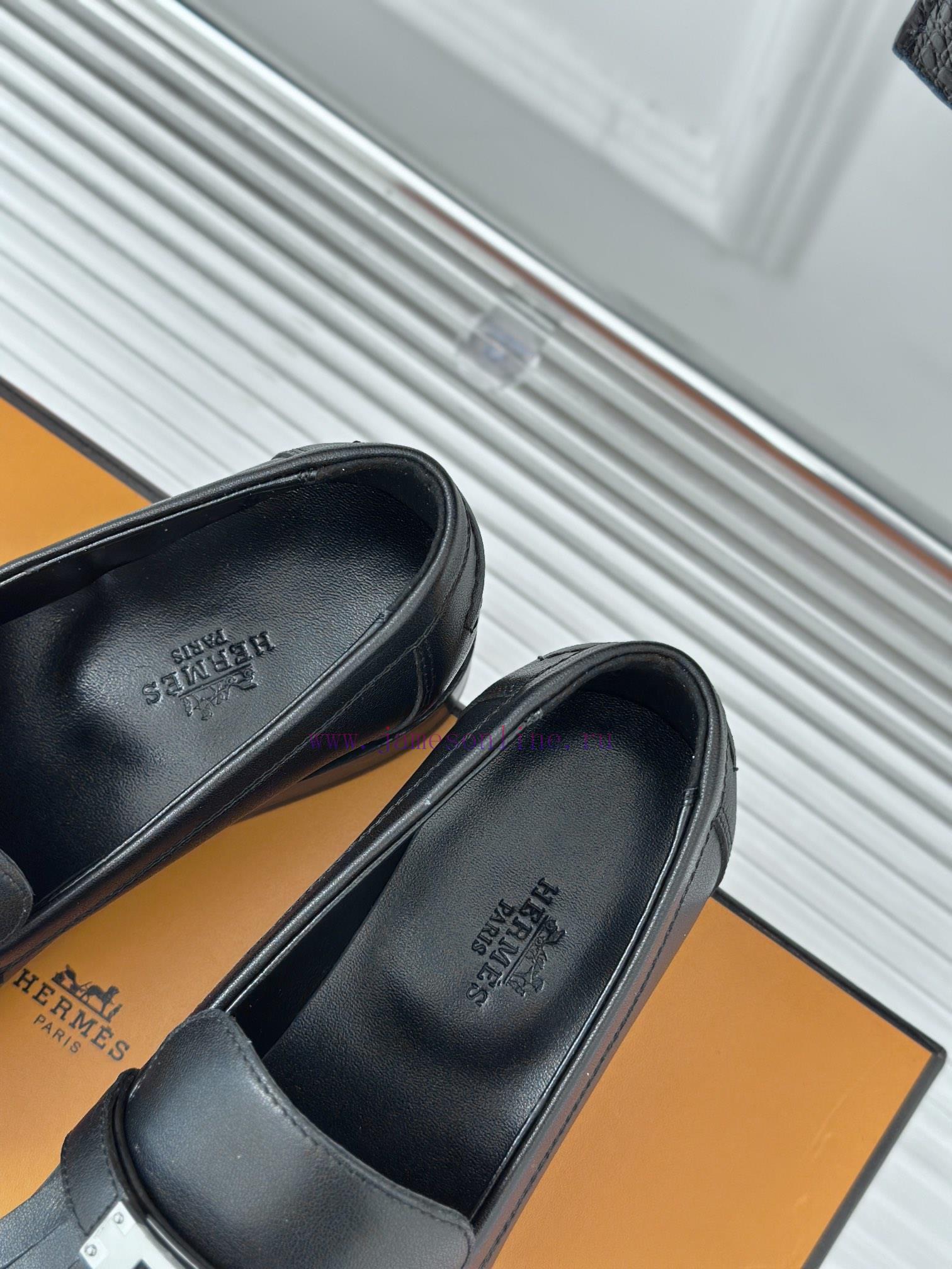 Top VersionHerm è S/Herm è S Classic Fringed Kelly Buckle LoafersSuper Versatile Shoe Design Wi kcpm0aes - Image 9