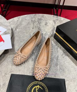 Ballet Shoes️Sweetie Jane Spikes Ballet Shoes Have A Slightly Rounded Toe And Are Made Of Black 4gnt97yb