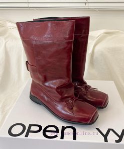 Openyy Short BootsTube Height 23cm Tube Circumference 28cmHeight 3.5cmCowhide Fabric35-39 Size ceiaiada