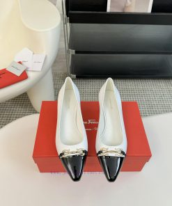 Salvatore Ferragamo 25 Early Spring Collection New Product Iconic Bow Buckle Coarse Custom Shoe bjteiqys