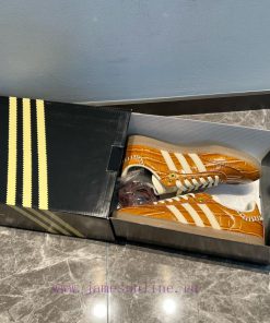Wales Bonner X Adidas Originals Samba "Wonder White Night Brown" With Crocodile Embossed Exteri s49jsx58