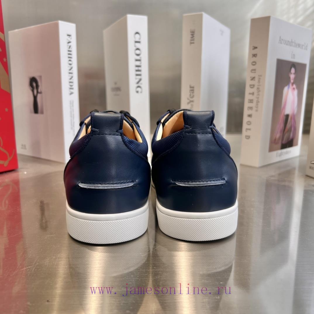 ╔ Low Cut Blue Mesh Color Blocked Version ╗️Top Level Customized Version𝑪𝒉𝒓𝒊𝒔𝒕𝒊𝒂𝒏 𝑳𝒐𝒖𝒃𝒐𝒖𝒕𝒊𝒏Whet 798037bk - Image 9