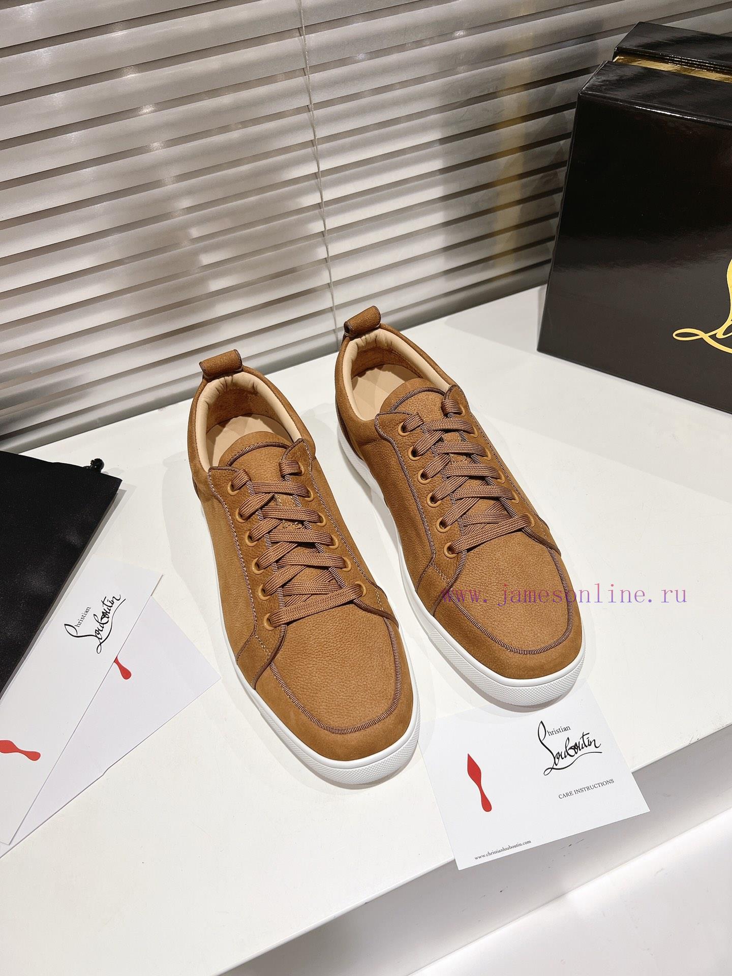 ╔ Low Cut Brown Frosted Leather Style ╗️Top Level Customized 2024 𝐬𝐬𝑪𝒉𝒓𝒊𝒔𝒕𝒊𝒂𝒏 𝑳𝒐𝒖𝒃𝒐𝒖𝒕𝒊𝒏Whether ifbjtx3e