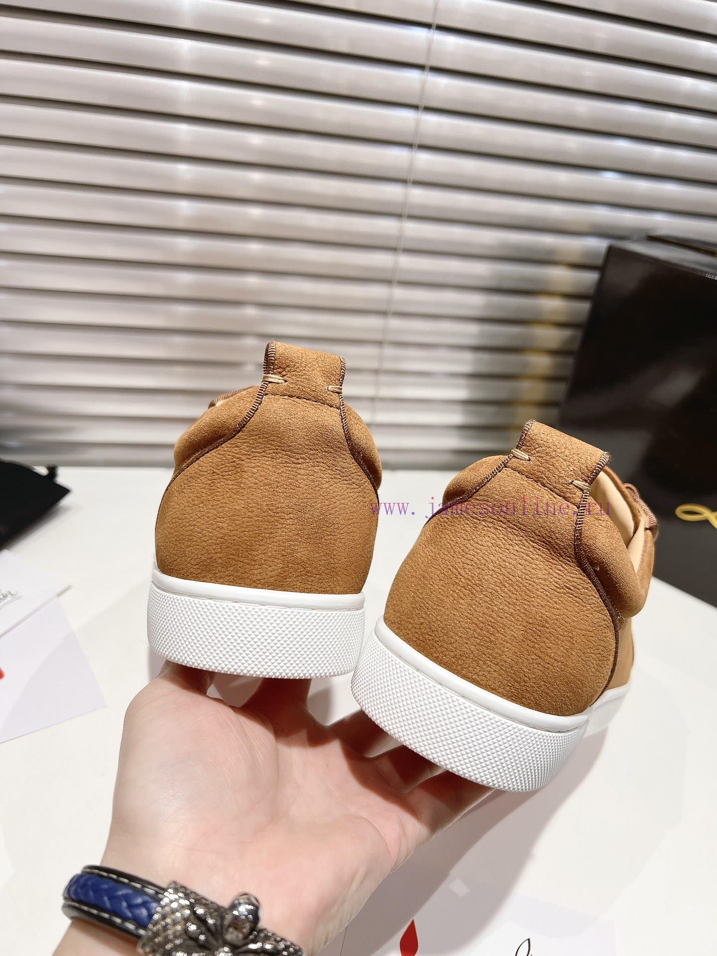 ╔ Low Cut Brown Frosted Leather Style ╗️Top Level Customized 2024 𝐬𝐬𝑪𝒉𝒓𝒊𝒔𝒕𝒊𝒂𝒏 𝑳𝒐𝒖𝒃𝒐𝒖𝒕𝒊𝒏Whether ifbjtx3e - Image 9