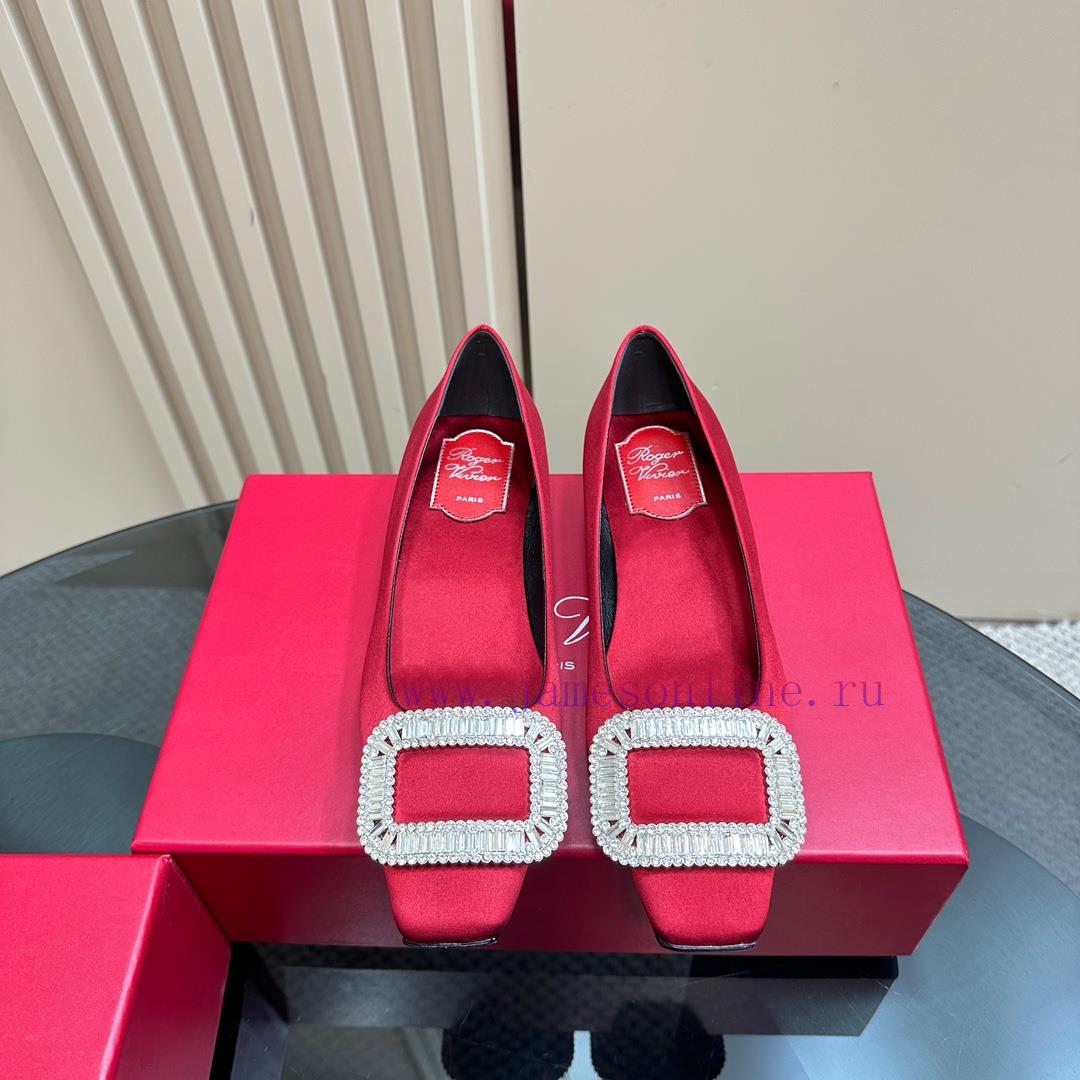 Top TierRoger Vivie * | RV Classic Silk Water Diamond Buckle SeriesOriginal Customized Shoe Las qxae53xf - Image 2