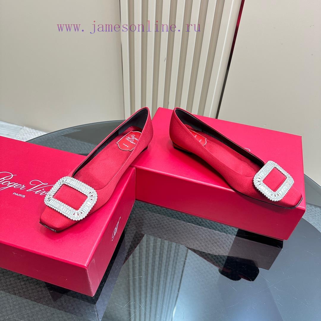 Top TierRoger Vivie * | RV Classic Silk Water Diamond Buckle SeriesOriginal Customized Shoe Las qxae53xf - Image 4