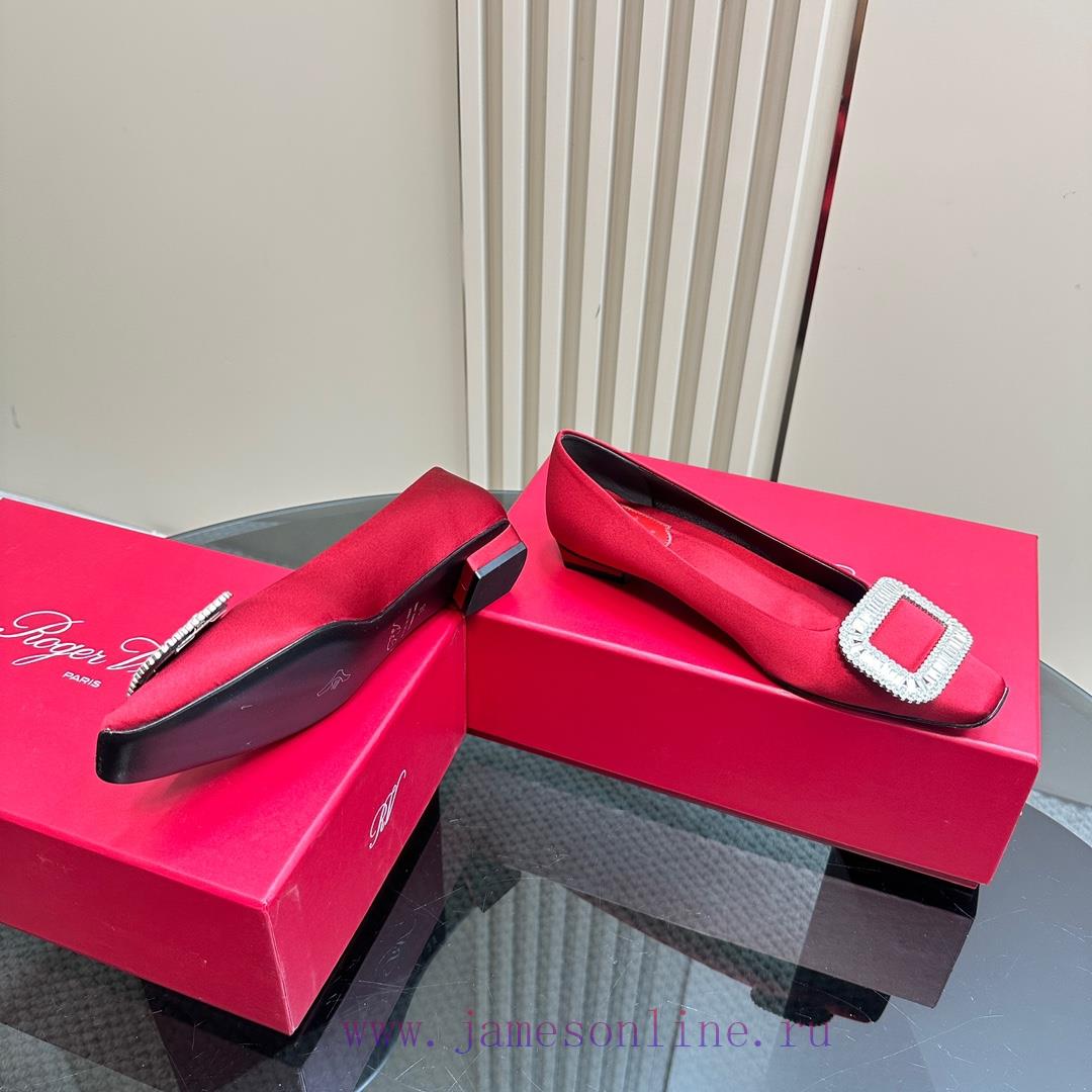 Top TierRoger Vivie * | RV Classic Silk Water Diamond Buckle SeriesOriginal Customized Shoe Las qxae53xf - Image 5