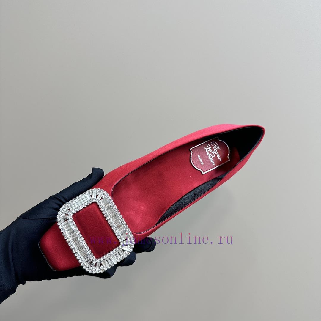 Top TierRoger Vivie * | RV Classic Silk Water Diamond Buckle SeriesOriginal Customized Shoe Las qxae53xf - Image 8