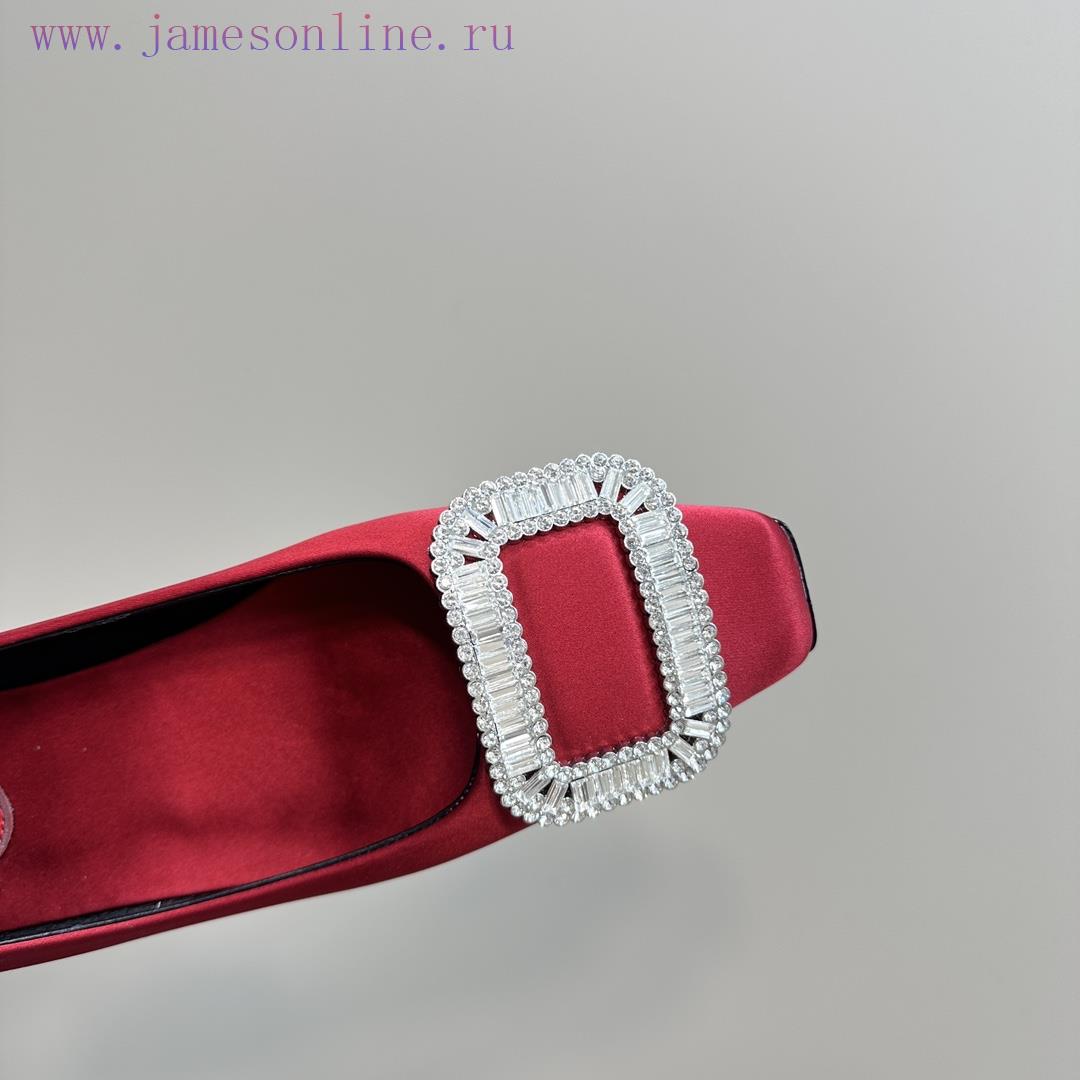 Top TierRoger Vivie * | RV Classic Silk Water Diamond Buckle SeriesOriginal Customized Shoe Las qxae53xf - Image 9