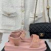 Chanel | Chanel Classic Thick Bottom Double CVacation Style Beach SandalsHighly Sophisticated I 5bn4c7o4