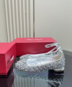 Top TierRoger Vivie * | RV Classic Velvet Pearl Water Diamond Buckle SeriesOriginal Customized 7e00ykd3