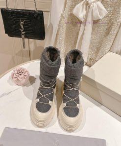 [Highest Quality In The Market] 𝐁𝐫𝐮𝐧𝐞𝐥𝐥𝐨𝐂𝐮𝐜𝐢𝐧𝐞𝐥𝐥𝐢 Cashmere Warm Boots The Autumn And Winter Sty leolurb9