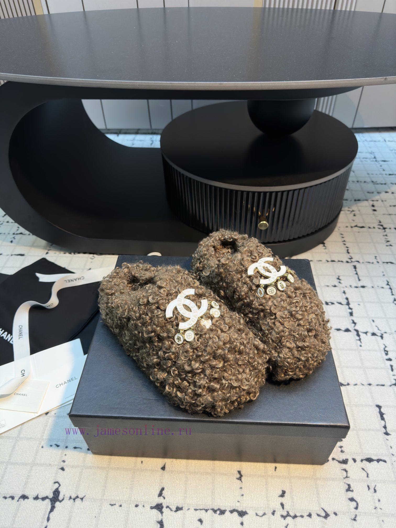 Chanel 24ss Autumn/Winter New Collection Chanel Explosive Full Leather Honey Slippers Exquisite cwo4t4y5 - Image 3