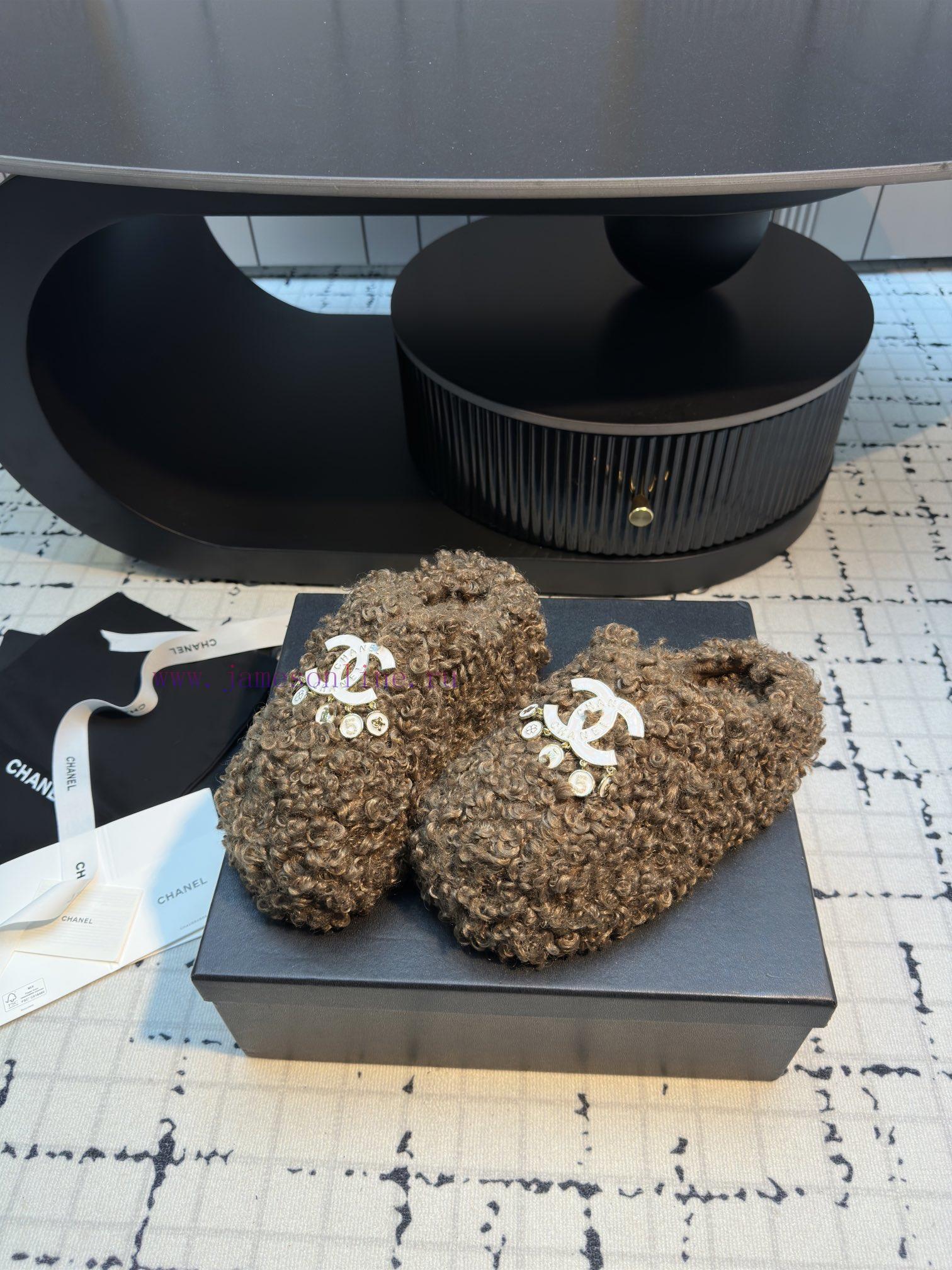 Chanel 24ss Autumn/Winter New Collection Chanel Explosive Full Leather Honey Slippers Exquisite cwo4t4y5 - Image 4