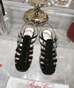 𝐑𝐨𝐠𝐞𝐫𝐕𝐢𝐯𝐢 * RV25 New Diamond Buckle Patent Leather Mary Jane Single Shoe Series Luxury New Rele r0yas4s2