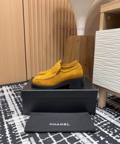 24Ss New Chanel Large Pair C Thick Heel LoafersThe Fellow Big Double C Which Is Thicker And Tal iv1vgo5p