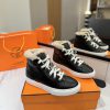 (Top Tier High Gang)Hermes' New Autumn And Winter Fur Kelly Button Casual Shoes Have Been Launc in6vsmgg