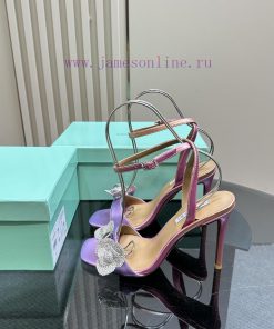 The MostAQUAZURA Big Pineapple Water Diamond Rose High Heels2025 Spring/Summer Water Diamond De tceo8xae