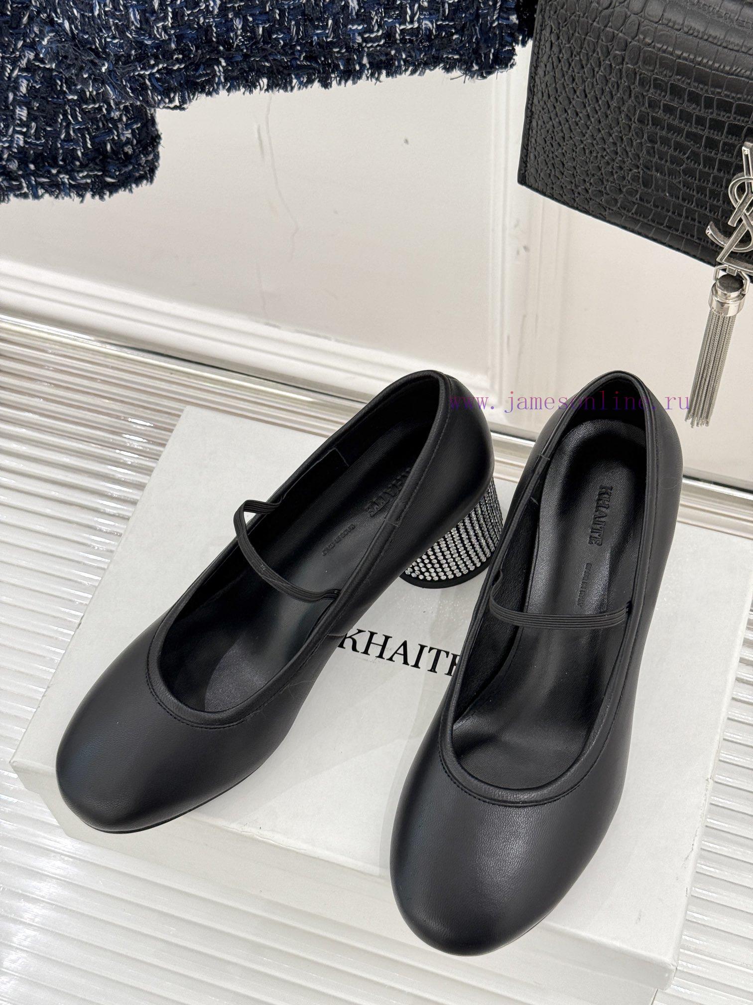 Khaite 25ss Early Spring New Product Coarse HeelMary Jane ShoesIns's Popular Cold Wind Internet pvc8nlvy - Image 3