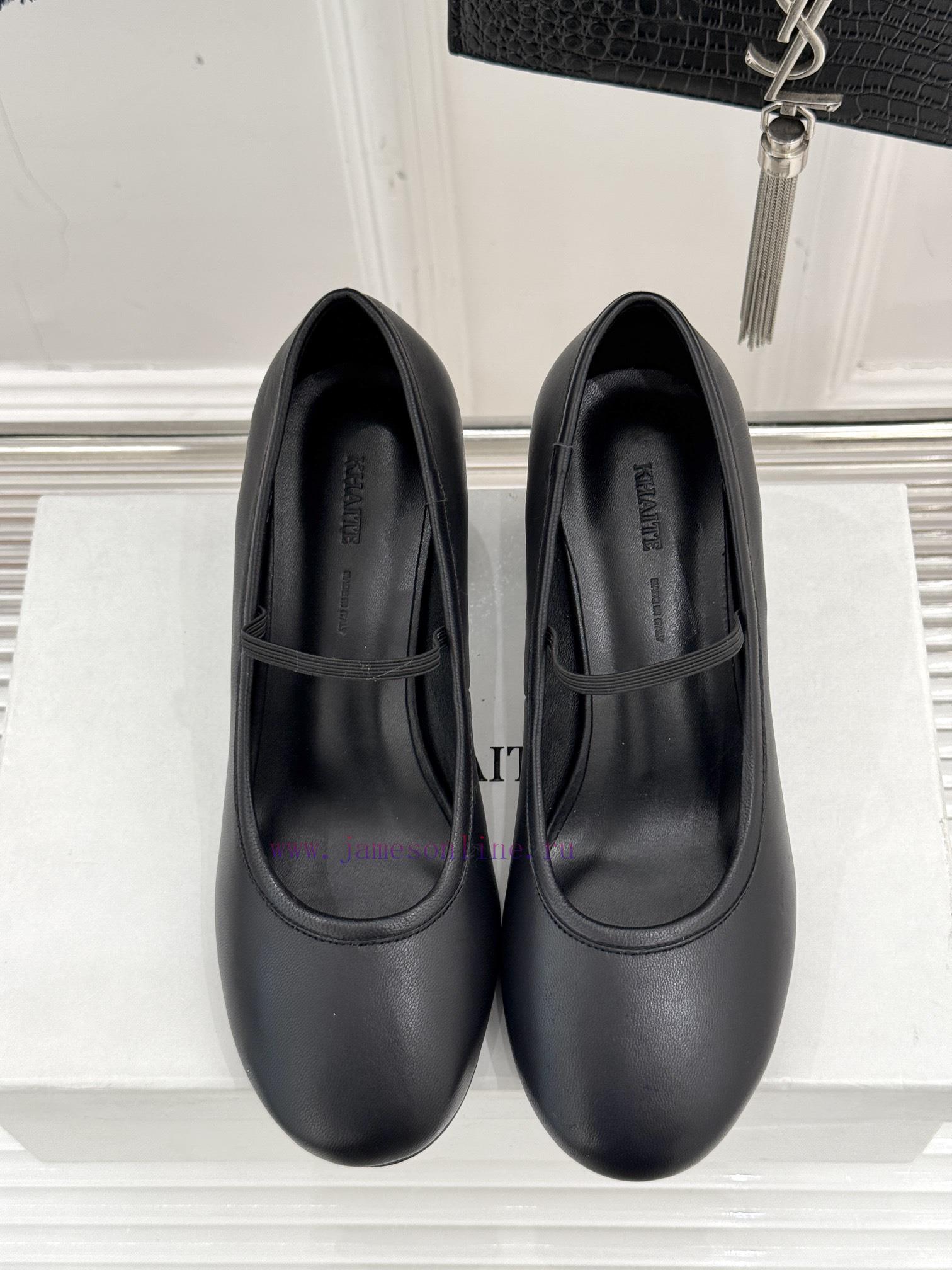 Khaite 25ss Early Spring New Product Coarse HeelMary Jane ShoesIns's Popular Cold Wind Internet pvc8nlvy - Image 5