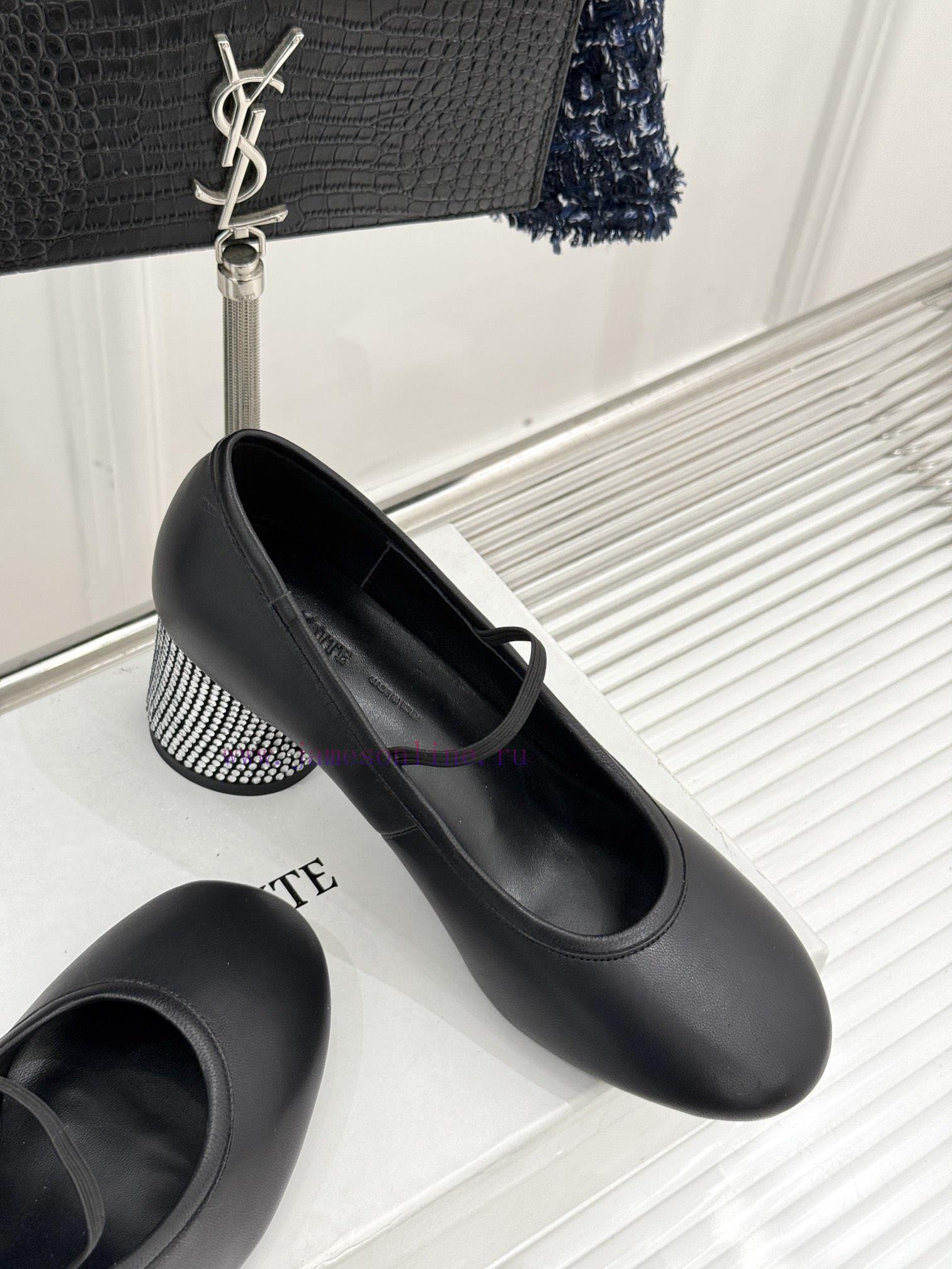 Khaite 25ss Early Spring New Product Coarse HeelMary Jane ShoesIns's Popular Cold Wind Internet pvc8nlvy - Image 6