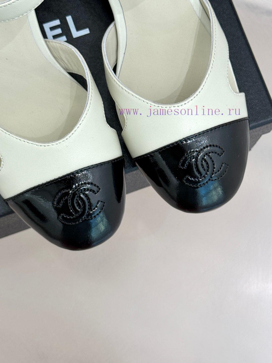 Chanel | Chanel 25C New ProductColor Blocked Dual C Thick Heel SandalsThe Shoe Upper Is Made Of coz5cnp5 - Image 8