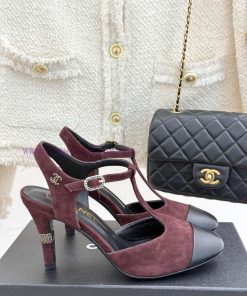 Chanel | Chanel 25c Early Spring New ProductT-shaped Strap With Double C-shaped High-heeled San 3pbcbxc5