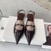 ODTD25 Early Spring New Cat Heel Pointed Sandals This Year's Hot Pointed Sandals 🤩 Elegance And zkuuc32o