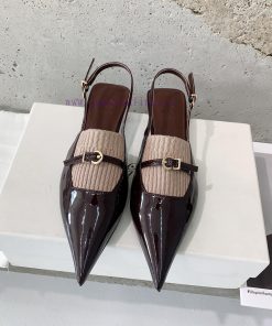 ODTD25 Early Spring New Cat Heel Pointed Sandals This Year's Hot Pointed Sandals 🤩 Elegance And zkuuc32o