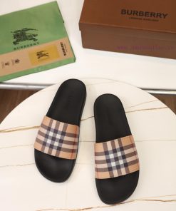 Men's New Color Size 38-45 Burberry Slippers Pure Original Summer New Classic Plaid Slippers Vi nwozzmkr