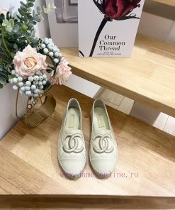 New ProductCHANEL Chanel 25ss New Early Spring Double C Color Blocked Sheepskin Fisherman Shoes n37pgo8t