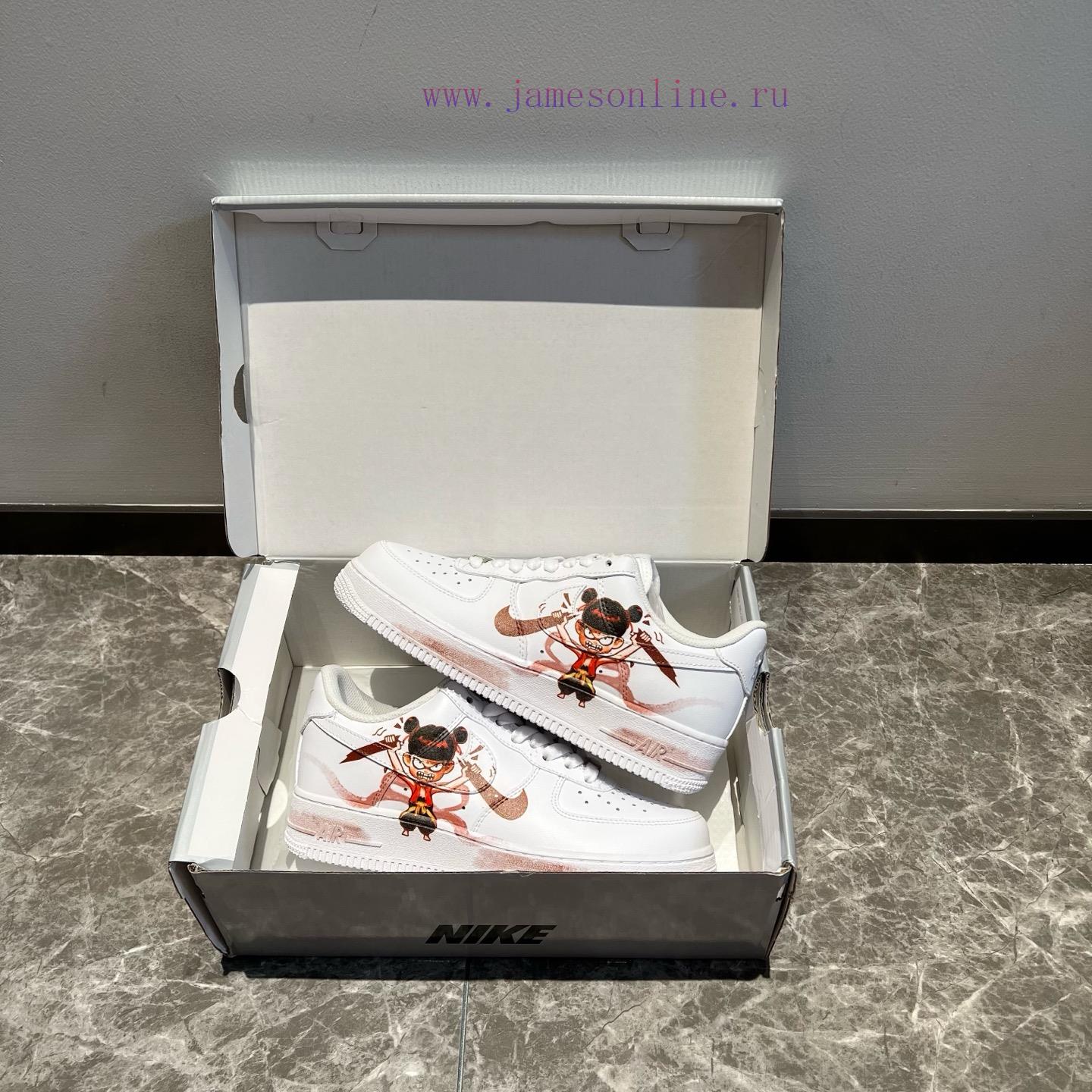 Top Customized Nike Air Force 1 Low Top All White Nezha: The Magic Child Roars In The Sea. The mjj9gyy4 - Image 7