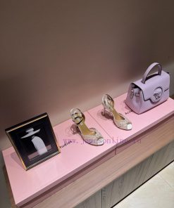 2025 New AQUAZURA PineappleWater Diamond Gourd And Decorative High Heels2025 Spring/Summer Wate 24cmq2a8