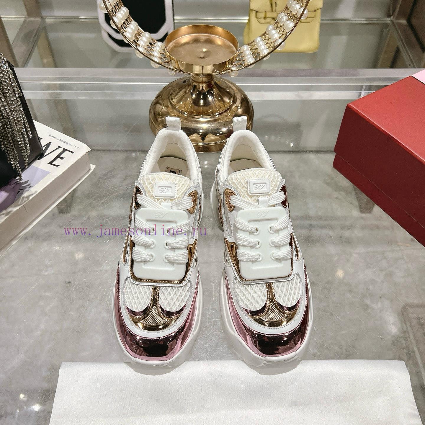 RV New ROGER VIVIER Brand 2025 Viv'Motor Series Most Beautiful Sports And Leisure Shoes~Top Cla mw87khde