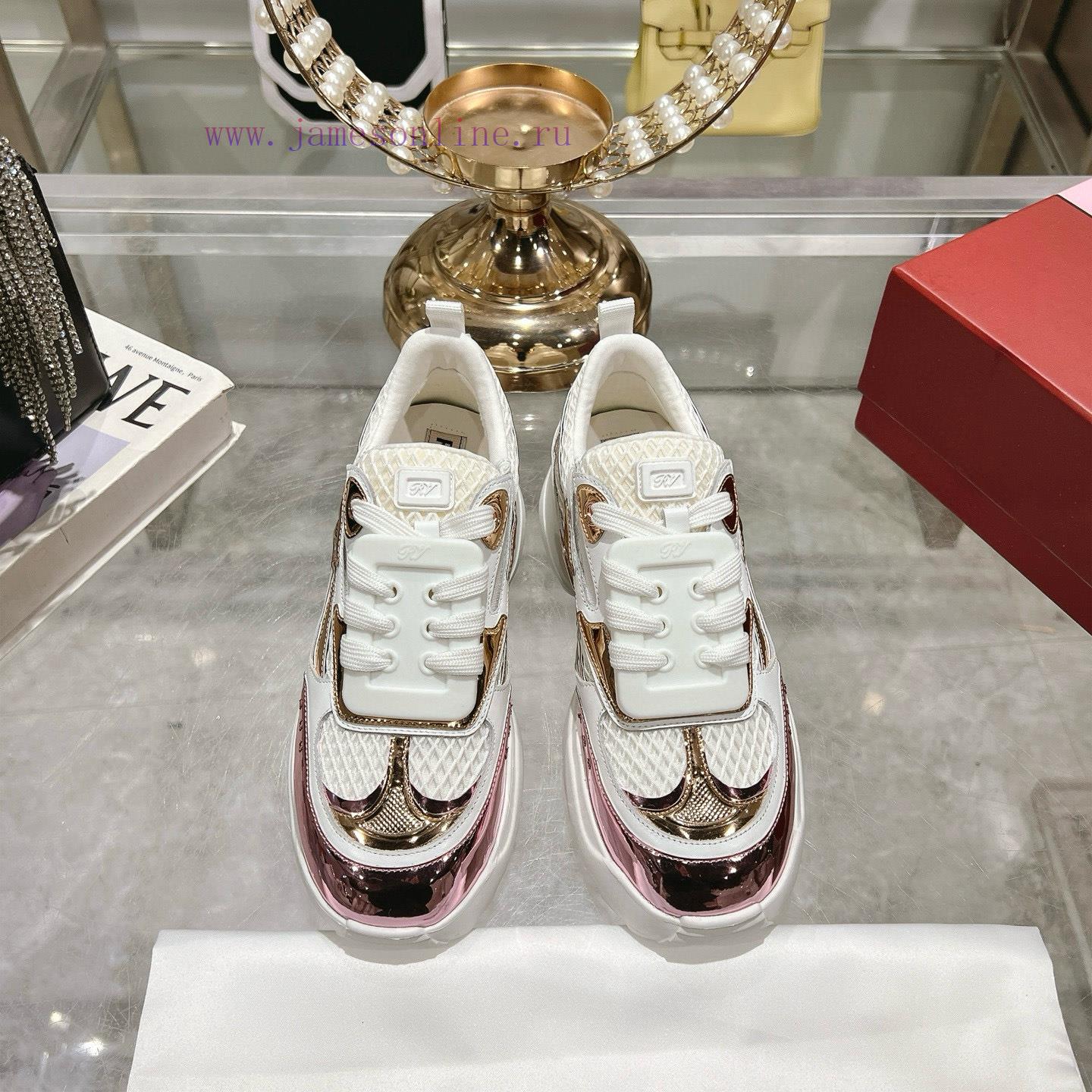 RV New ROGER VIVIER Brand 2025 Viv'Motor Series Most Beautiful Sports And Leisure Shoes~Top Cla mw87khde - Image 2