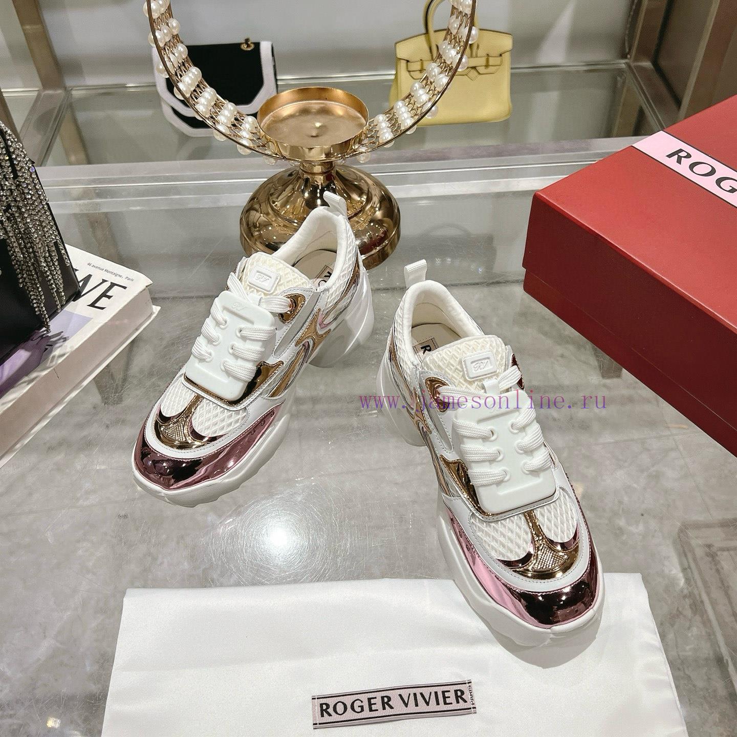 RV New ROGER VIVIER Brand 2025 Viv'Motor Series Most Beautiful Sports And Leisure Shoes~Top Cla mw87khde - Image 3