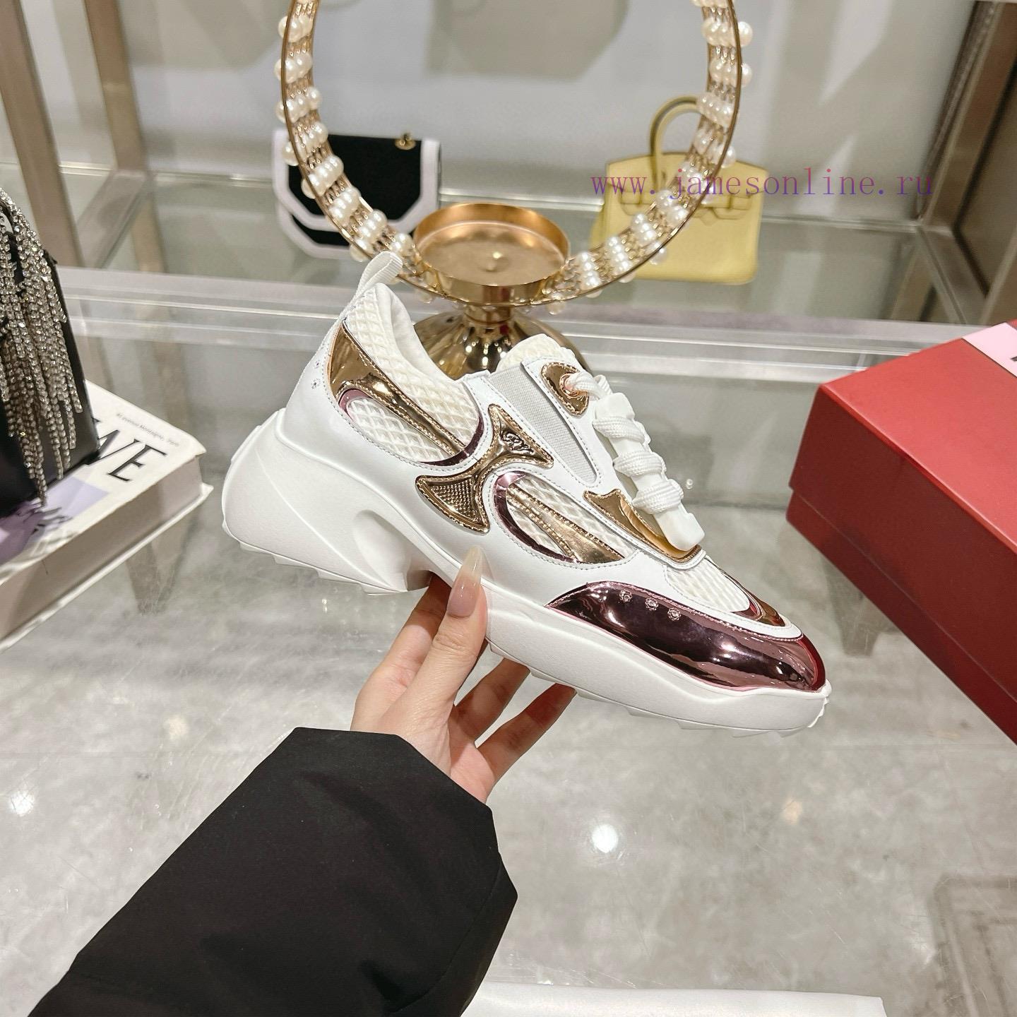 RV New ROGER VIVIER Brand 2025 Viv'Motor Series Most Beautiful Sports And Leisure Shoes~Top Cla mw87khde - Image 5