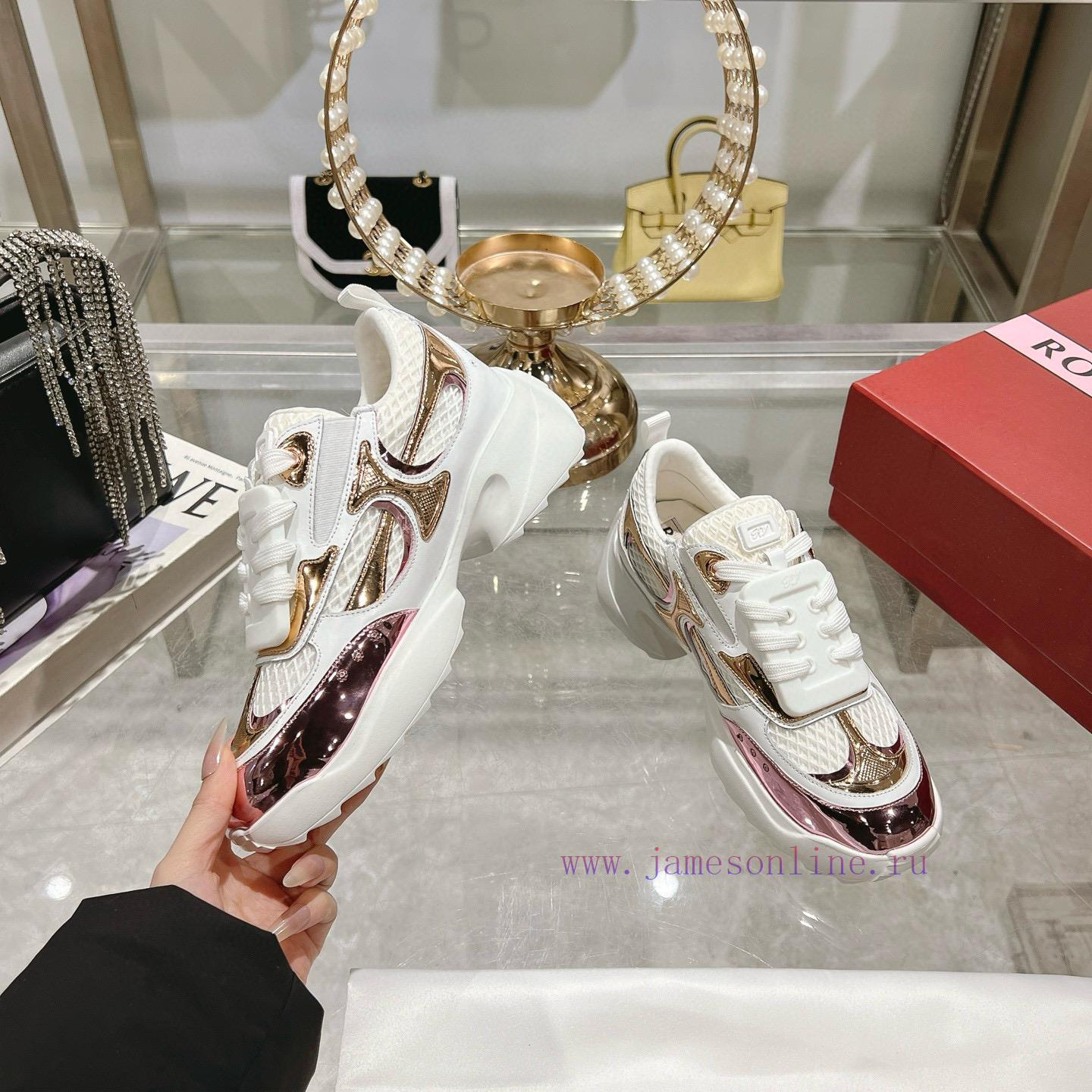RV New ROGER VIVIER Brand 2025 Viv'Motor Series Most Beautiful Sports And Leisure Shoes~Top Cla mw87khde - Image 6