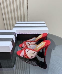 AQUAZURA Big Pineapple Diamond High Heel Sandals With Super Style On FeetIt's Both Simple And F w8mmi577