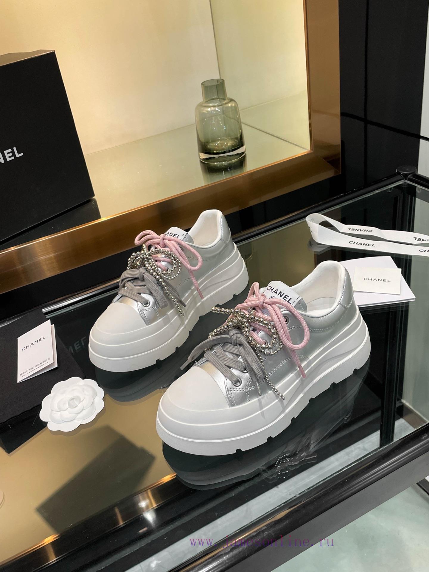 Chanel 25s Panda Color Blocked Casual Shoes Internet Celebrity Same Style Latest Fashion Show M x8m0akhs - Image 2