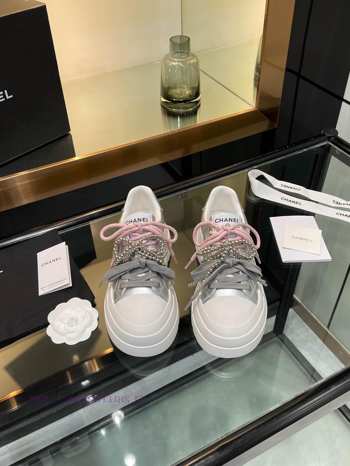 Chanel 25s Panda Color Blocked Casual Shoes Internet Celebrity Same Style Latest Fashion Show M x8m0akhs - Image 3