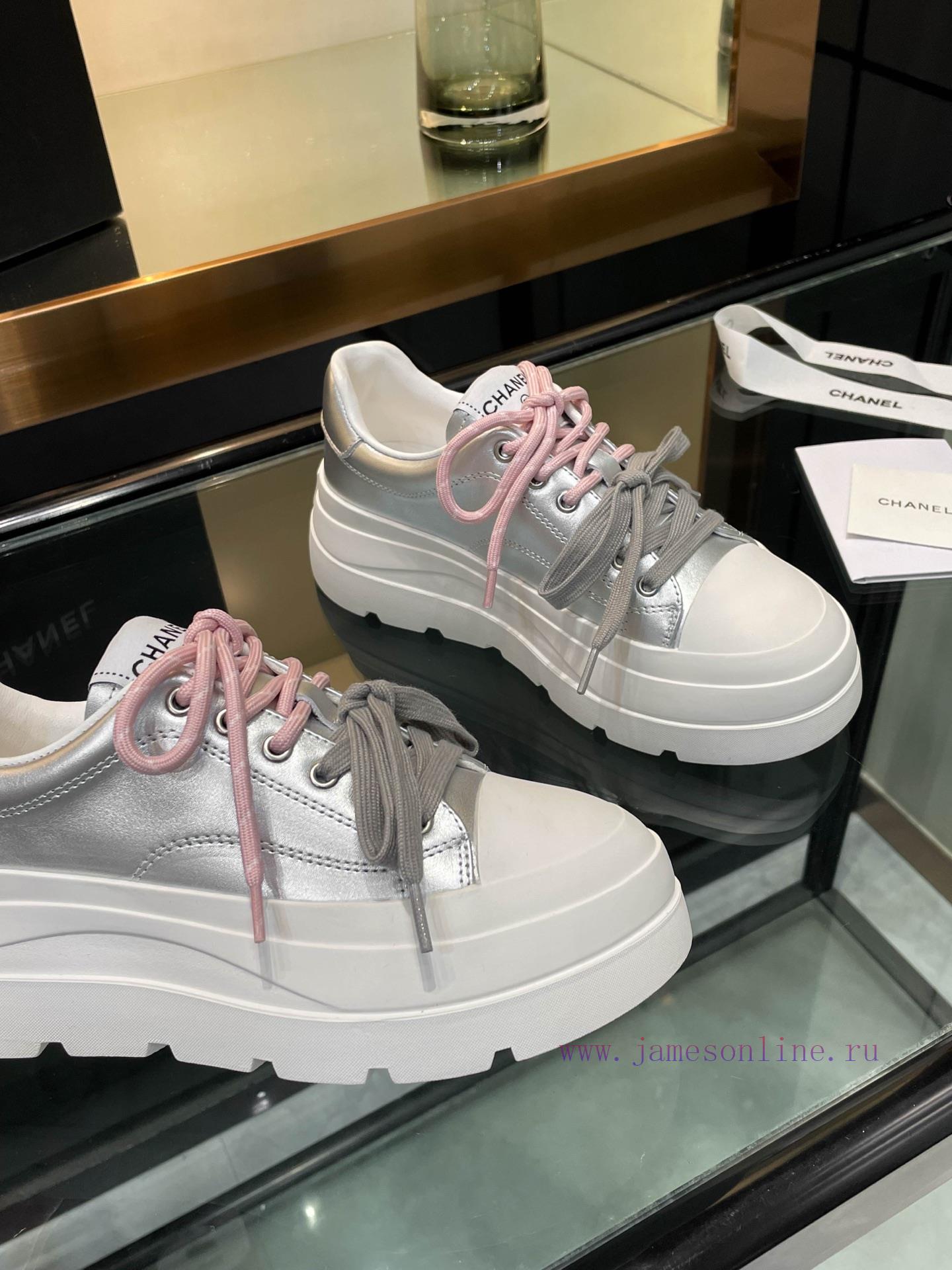 Chanel 25s Panda Color Blocked Casual Shoes Internet Celebrity Same Style Latest Fashion Show M x8m0akhs - Image 7