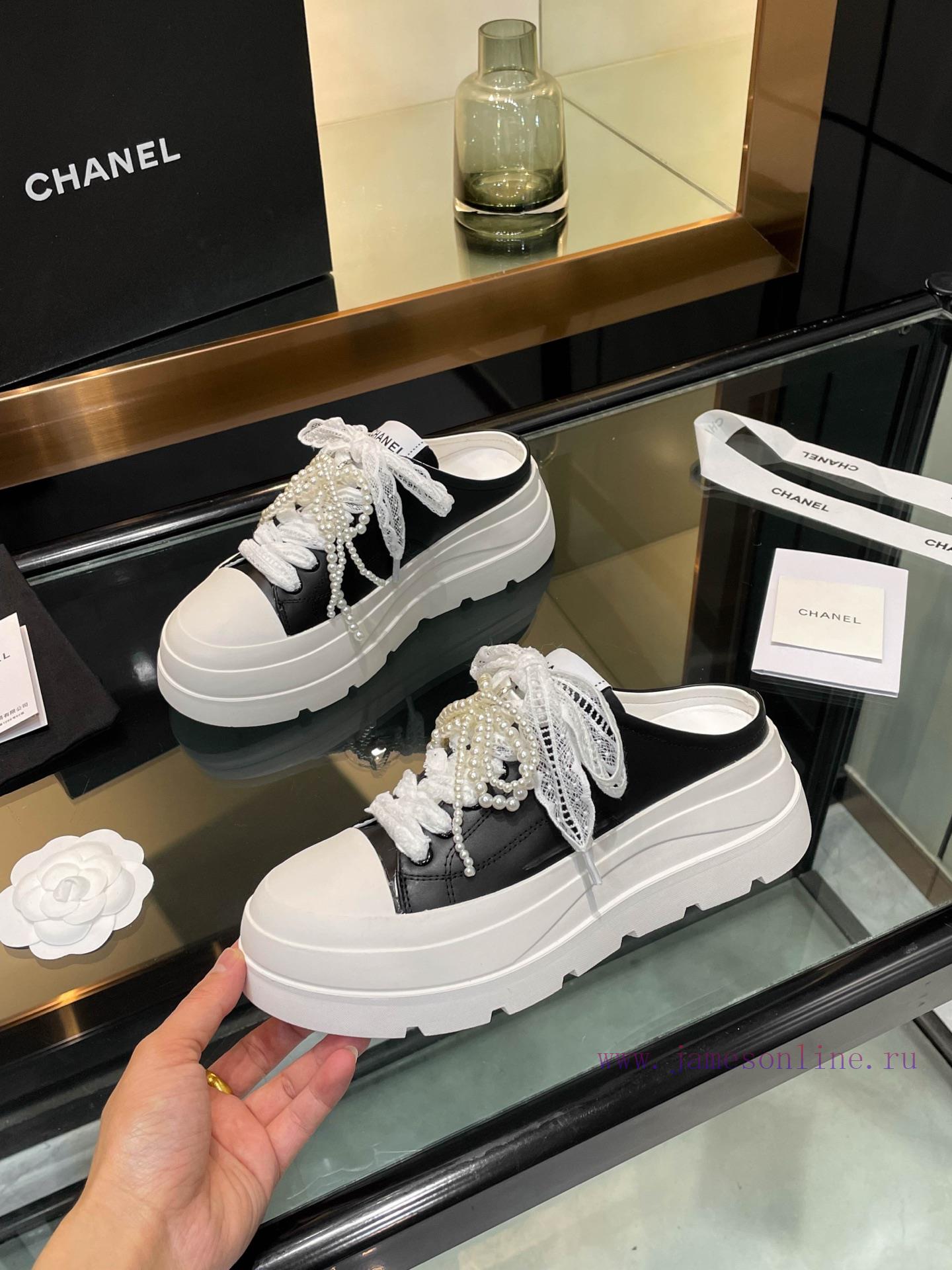 Chanel 25s Panda Color Blocked Casual Shoes Internet Celebrity Same Style Latest Fashion Show M 9yzjfj4c - Image 5